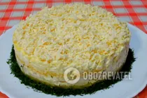 Салат с кальмарами на Новый год - Шаг 14 Салат с кальмарами на Новый год - Шаг 14