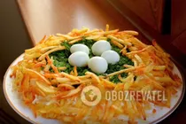 Салат "Гніздо глухаря" шарами - Крок 16 Салат "Гніздо глухаря" шарами - Крок 16