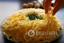 Салат "Гніздо глухаря" з картоплею фрі - Крок 13 Салат "Гніздо глухаря" з картоплею фрі - Крок 13