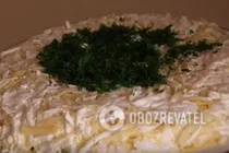 Салат "Гніздо глухаря" шарами - Крок 14 Салат "Гніздо глухаря" шарами - Крок 14