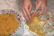 Салат "Гніздо глухаря" з м'ясом - Крок 14 Салат "Гніздо глухаря" з м'ясом - Крок 14