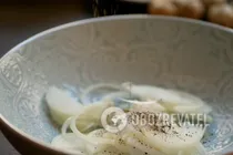 Салат "Гніздо глухаря" з картоплею фрі - Крок 1 Салат "Гніздо глухаря" з картоплею фрі - Крок 1