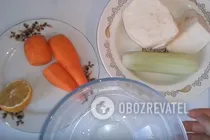 Салат из корня сельдерея с морковью - Шаг 1 Салат из корня сельдерея с морковью - Шаг 1
