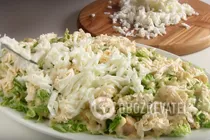 Салат "Невеста" с пекинской капустой - Шаг 10 Салат "Невеста" с пекинской капустой - Шаг 10