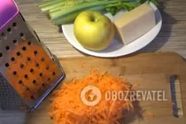 Салат із селерою та сиром - Крок 1 Салат із селерою та сиром - Крок 1