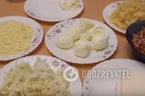 Салат "Невеста" с копченой курицей - Шаг 1 Салат "Невеста" с копченой курицей - Шаг 1