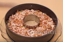 Салат "Невеста" с копченой курицей - Шаг 4 Салат "Невеста" с копченой курицей - Шаг 4