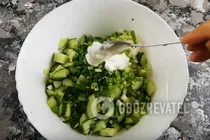 Салат с сельдереем и огурцом - Шаг 4 Салат с сельдереем и огурцом - Шаг 4