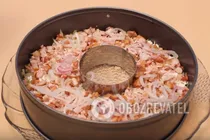 Салат "Невеста" с копченой курицей - Шаг 5 Салат "Невеста" с копченой курицей - Шаг 5