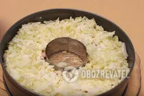 Салат "Невеста" с копченой курицей - Шаг 7 Салат "Невеста" с копченой курицей - Шаг 7