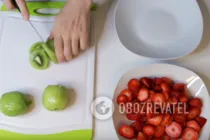 Торт з фруктами без випічки - Крок 2 Торт з фруктами без випічки - Крок 2