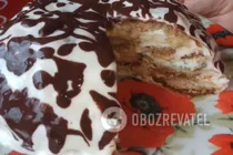 Торт из пряников с фруктами - Шаг 12 Торт из пряников с фруктами - Шаг 12