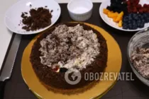 Шоколадный торт с ягодами - Шаг 7 Шоколадный торт с ягодами - Шаг 7