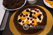 Шоколадный торт с ягодами - Шаг 6 Шоколадный торт с ягодами - Шаг 6