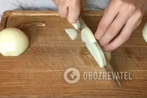 Теплий салат з печінкою та яблуками - Крок 1 Теплий салат з печінкою та яблуками - Крок 1
