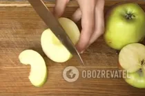 Теплий салат з печінкою та яблуками - Крок 2 Теплий салат з печінкою та яблуками - Крок 2
