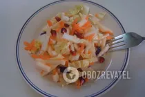 Салат із пекинскької капусти з яблуком - Крок 7 Салат із пекинскької капусти з яблуком - Крок 7