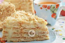 Торт з печива "Вушка" - Крок 8 Торт з печива "Вушка" - Крок 8