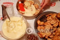 Торт з печива "Вушка" зі сметаною - Крок 10 Торт з печива "Вушка" зі сметаною - Крок 10