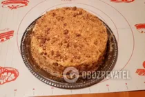 Торт з печива "Вушка" зі сметаною - Крок 13 Торт з печива "Вушка" зі сметаною - Крок 13