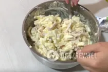 Салат з копченою куркою і ананасом - Крок 8 Салат з копченою куркою і ананасом - Крок 8