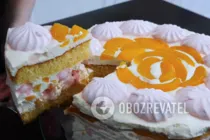 Торт із зефіру та фруктів - Крок 16 Торт із зефіру та фруктів - Крок 16