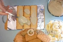 Торт без випічки з печива та бананів - Крок 3 Торт без випічки з печива та бананів - Крок 3