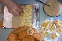 Торт без випічки з печива та бананів - Крок 4 Торт без випічки з печива та бананів - Крок 4