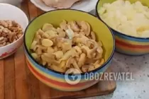 Салат із куркою, ананасами та грибами - Крок 2 Салат із куркою, ананасами та грибами - Крок 2