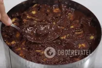 Шоколадний торт без випічки з печива - Крок 5 Шоколадний торт без випічки з печива - Крок 5