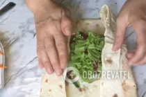 Хот-дог у лаваші з сосискою - Крок 7 Хот-дог у лаваші з сосискою - Крок 7