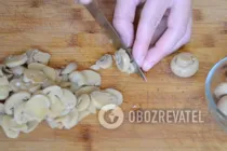 Салат с курицей и маринованными грибами - Шаг 1 Салат с курицей и маринованными грибами - Шаг 1