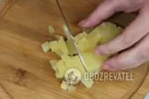 Салат с курицей и ананасом слоеный - Шаг 4 Салат с курицей и ананасом слоеный - Шаг 4