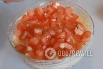 Салат з копченою куркою та помідорами - Крок 5 Салат з копченою куркою та помідорами - Крок 5