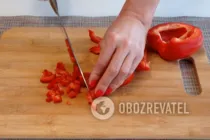 Салат с копченой курицей и грибами - Шаг 7 Салат с копченой курицей и грибами - Шаг 7