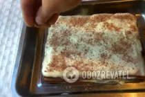 Торт без випічки з печива та сиру з желатином - Крок 7 Торт без випічки з печива та сиру з желатином - Крок 7
