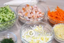 Салат з копченою куркою та огірками - Крок 1 Салат з копченою куркою та огірками - Крок 1