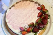 Желейный торт с клубникой - Шаг 16 Желейный торт с клубникой - Шаг 16