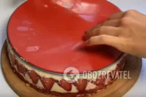 Творожный торт с клубникой - Шаг 19 Творожный торт с клубникой - Шаг 19
