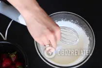 Торт с клубникой без выпечки - Шаг 2 Торт с клубникой без выпечки - Шаг 2
