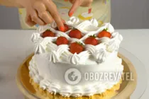 Торт с клубникой и желе - Шаг 26 Торт с клубникой и желе - Шаг 26