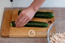 Салат з куркою та огірками - Крок 4 Салат з куркою та огірками - Крок 4