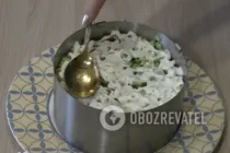 Салат з копченою куркою та огірками - Крок 5 Салат з копченою куркою та огірками - Крок 5