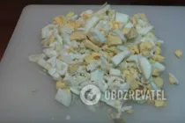 Салат з кальмарами та горошком - Крок 4 Салат з кальмарами та горошком - Крок 4