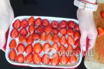 Торт с клубникой без выпечки - Шаг 7 Торт с клубникой без выпечки - Шаг 7