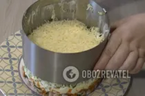 Салат з копченою куркою та огірками - Крок 7 Салат з копченою куркою та огірками - Крок 7