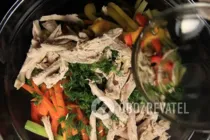Салат з куркою та овочами - Крок 7 Салат з куркою та овочами - Крок 7