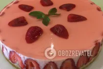 Йогуртовый торт с клубникой - Шаг 10 Йогуртовый торт с клубникой - Шаг 10