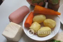 Салат "Грибна поляна" з шинкою і сиром - Крок 1 Салат "Грибна поляна" з шинкою і сиром - Крок 1