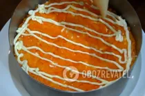 Салат "Грибная поляна" с копченой курицей - Шаг 4 Салат "Грибная поляна" с копченой курицей - Шаг 4